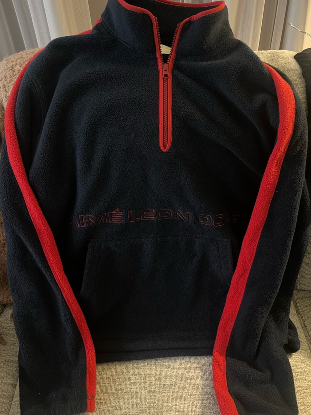 Aime Leon Dore Navy Fleece - L